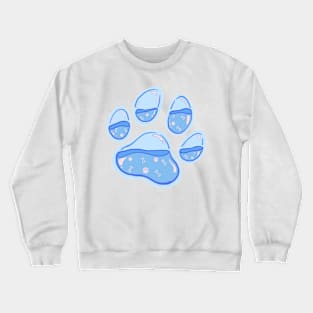 Paw Print - Jelly Blue Crewneck Sweatshirt